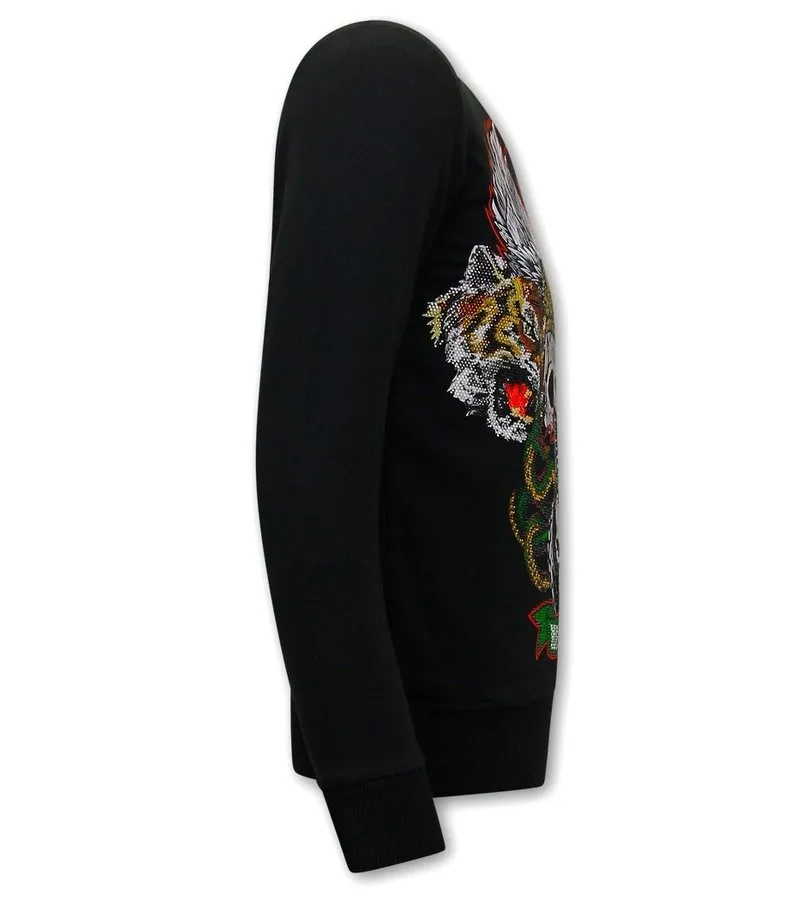 SUDADERAS DE MARCA SKULL HEAD  3662  NEGRO