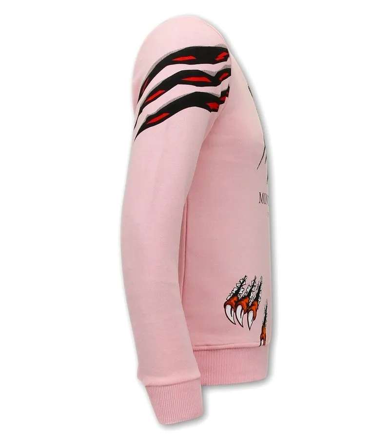 SUDADERAS HOMBRE TIGER HEAD  3636  ROSA