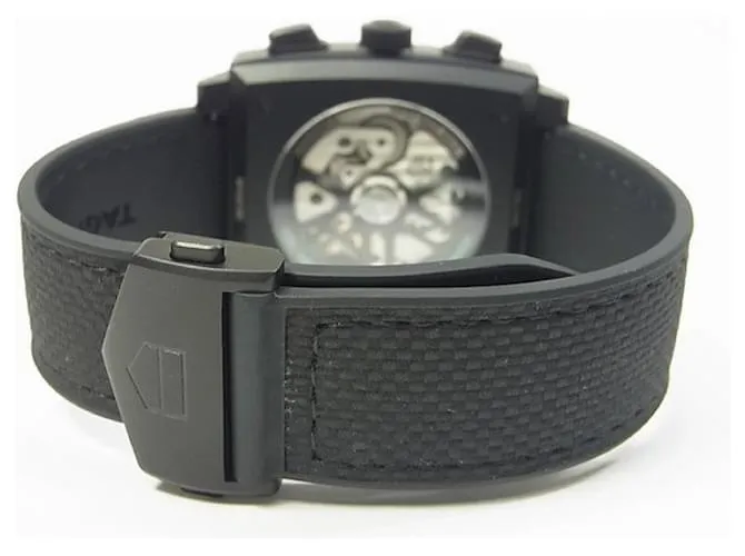 TAG HEUER Monaco Cronógrafo 39 MM Titanio CBL2184.FT6236 Hombre Plata 