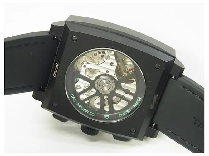 TAG HEUER Monaco Cronógrafo 39 MM Titanio CBL2184.FT6236 Hombre Plata 