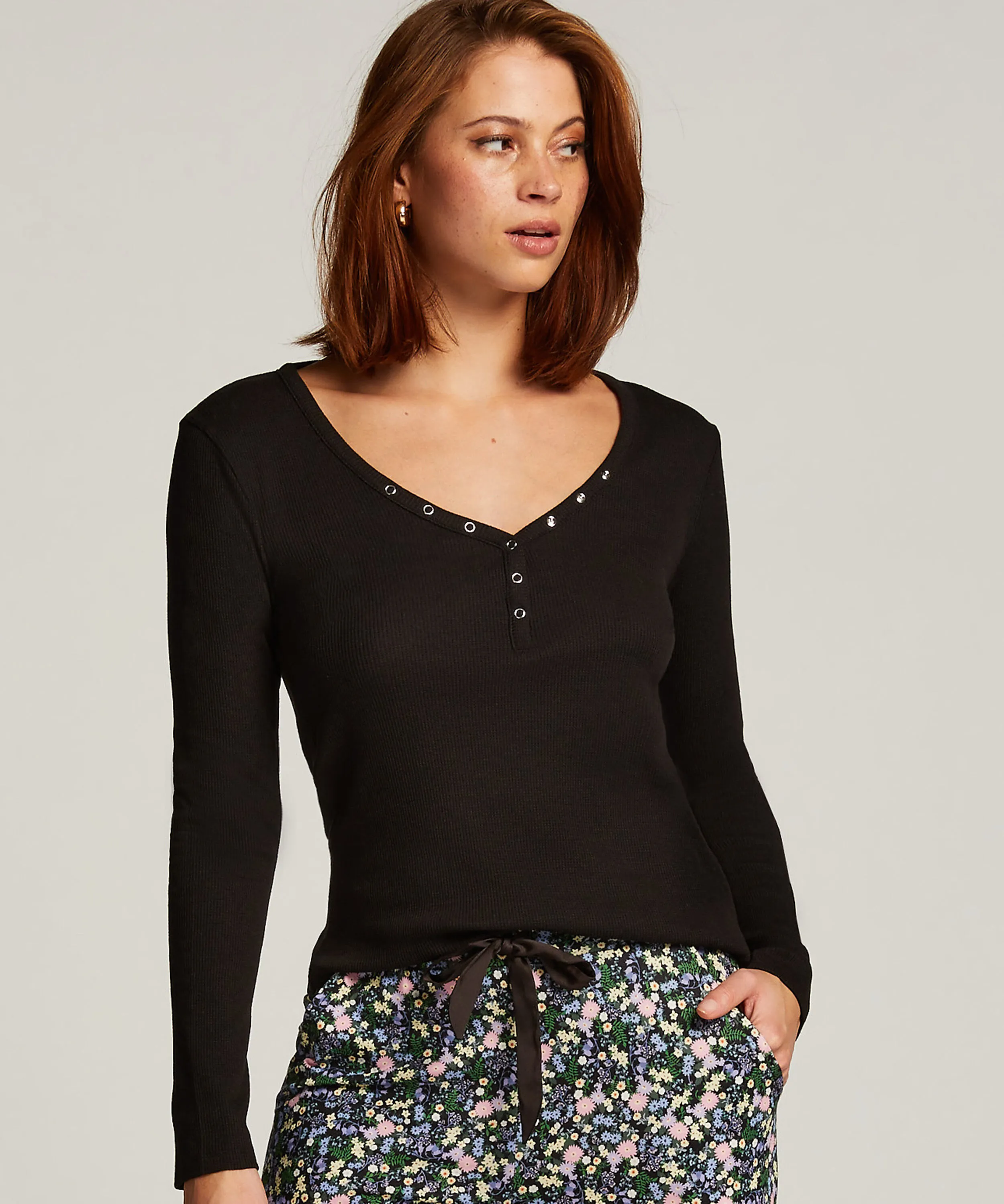 TOP DE PIJAMA  NEGRO