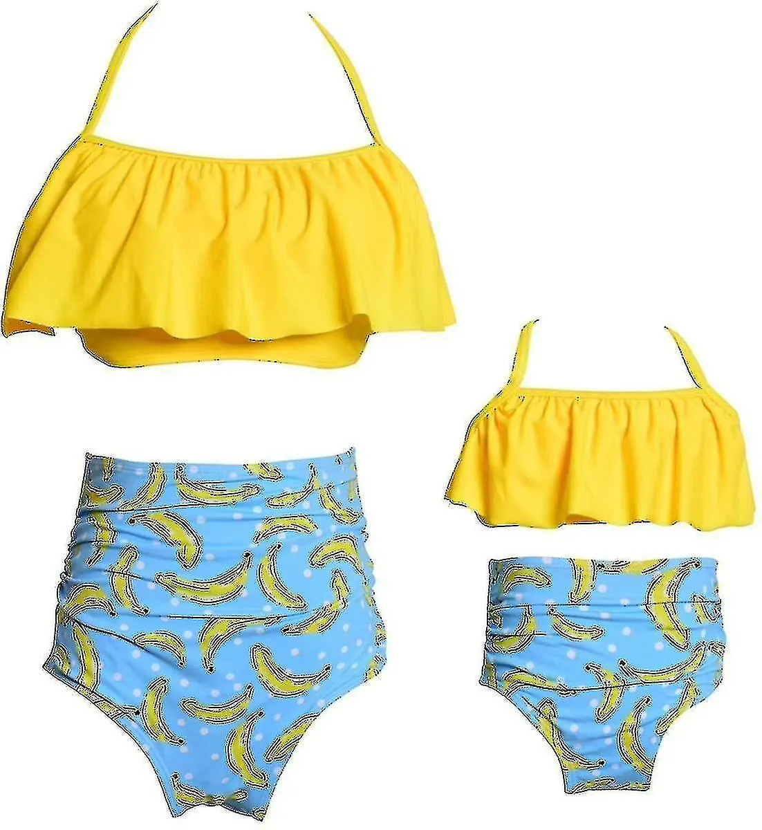 TRAJE DE BAñO PARA NIñAS DE DOS PIEZAS BIKINI SET FALBALA TRAJES DE BAñO TRAJES DE BAñON