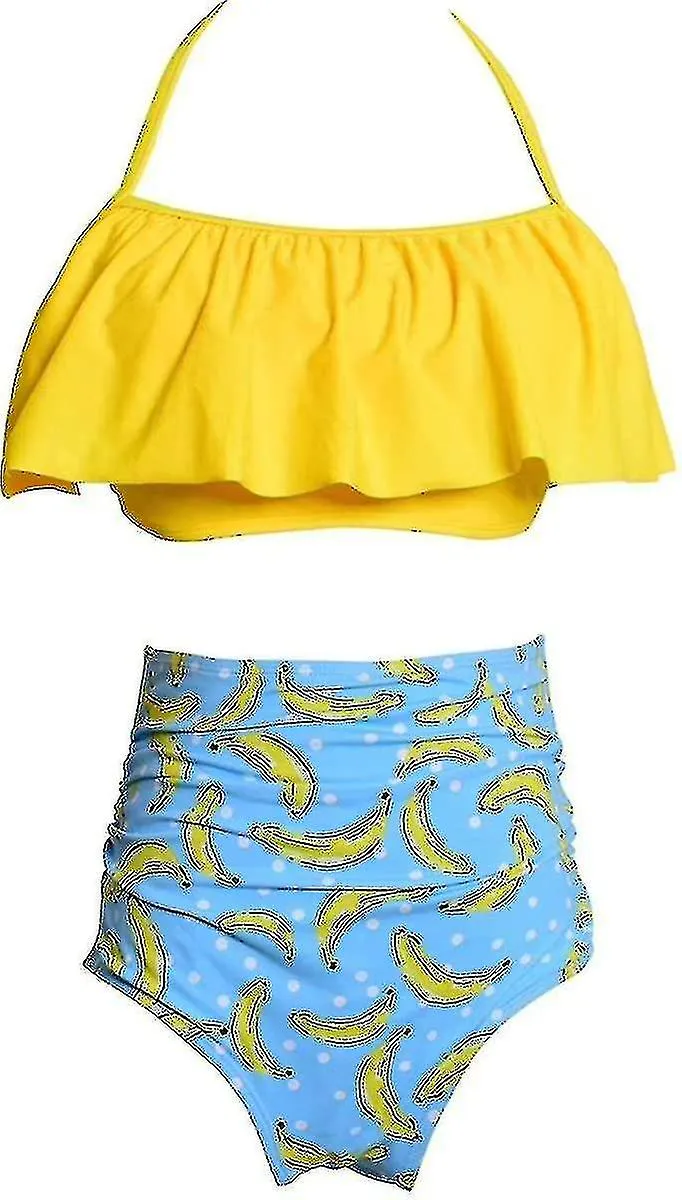 TRAJE DE BAñO PARA NIñAS DE DOS PIEZAS BIKINI SET FALBALA TRAJES DE BAñO TRAJES DE BAñON