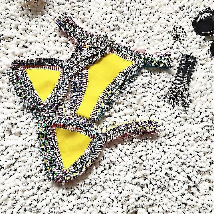 Trajes de baño de ganchillo para trajes de baño de punto femeninos Neopreno Bikini Traje de playa Estilo Boho Trajes de baño de 