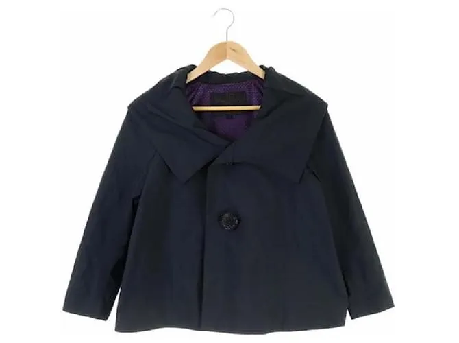 [Usado] UNDERCOVER PURPLE Chaqueta de gran color Bijoux Button Flare 2 Negro Violeta Negro Violeta / CM ■ OS Ladies Púrpura 