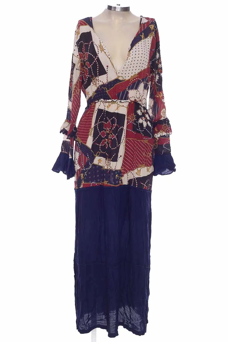 VESTIDO / ENTERIZO COLOR AZUL  BOHO