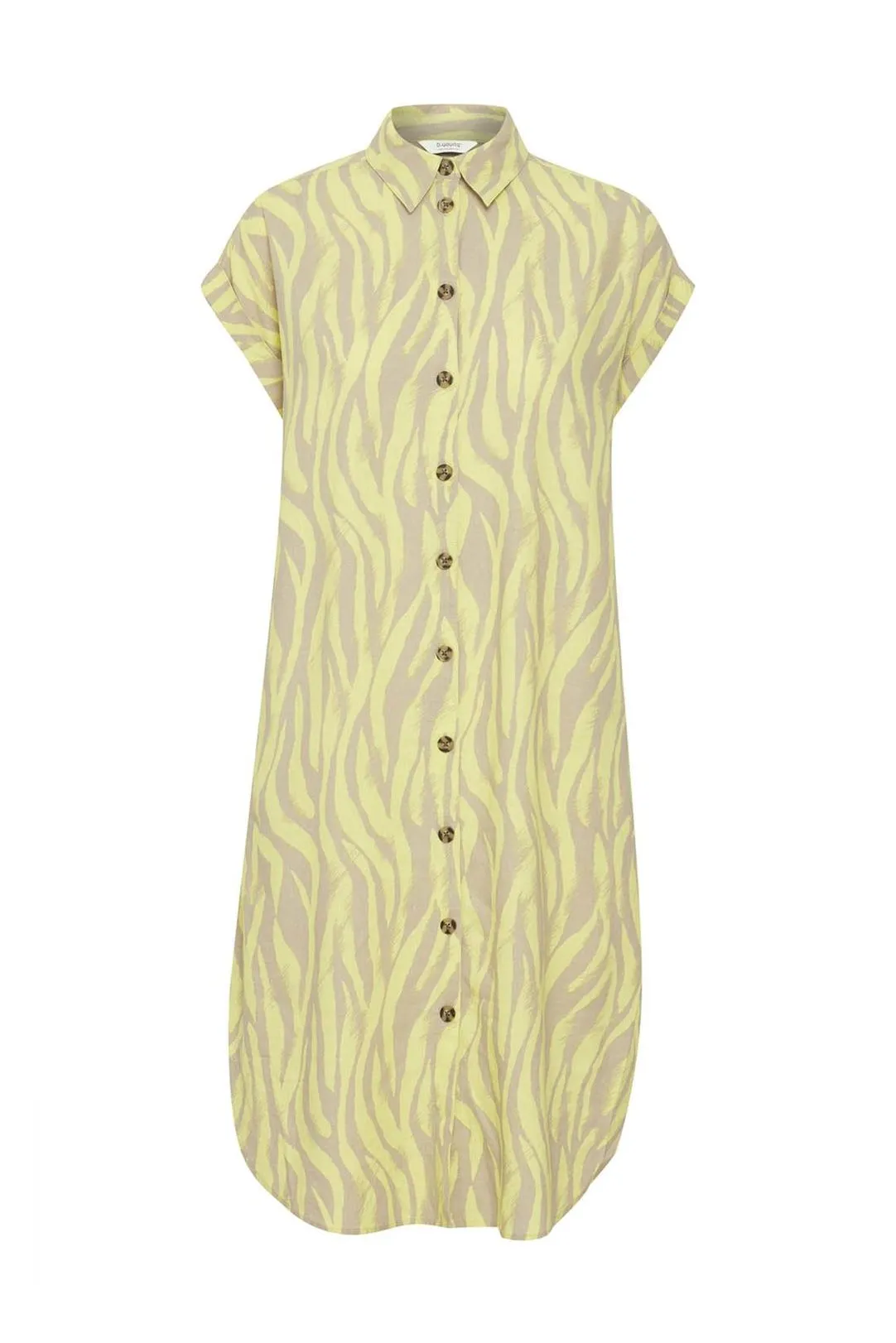 VESTIDO CAMISERO KAFTAN BYFALA AMARILLO
