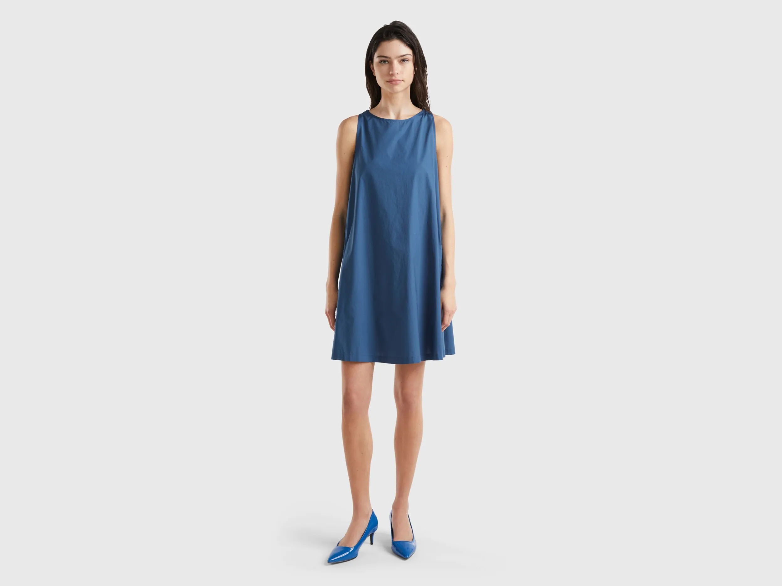 Vestido trapecio sin mangas