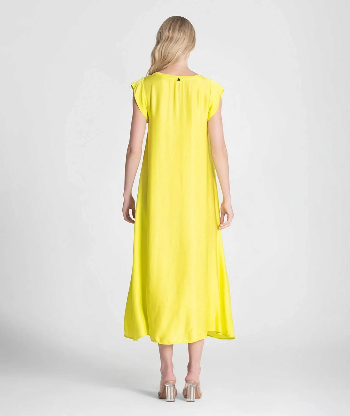 Vestido viscosa Amarillo