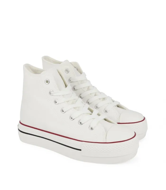 Zapatilla bota blanca up Chika10
