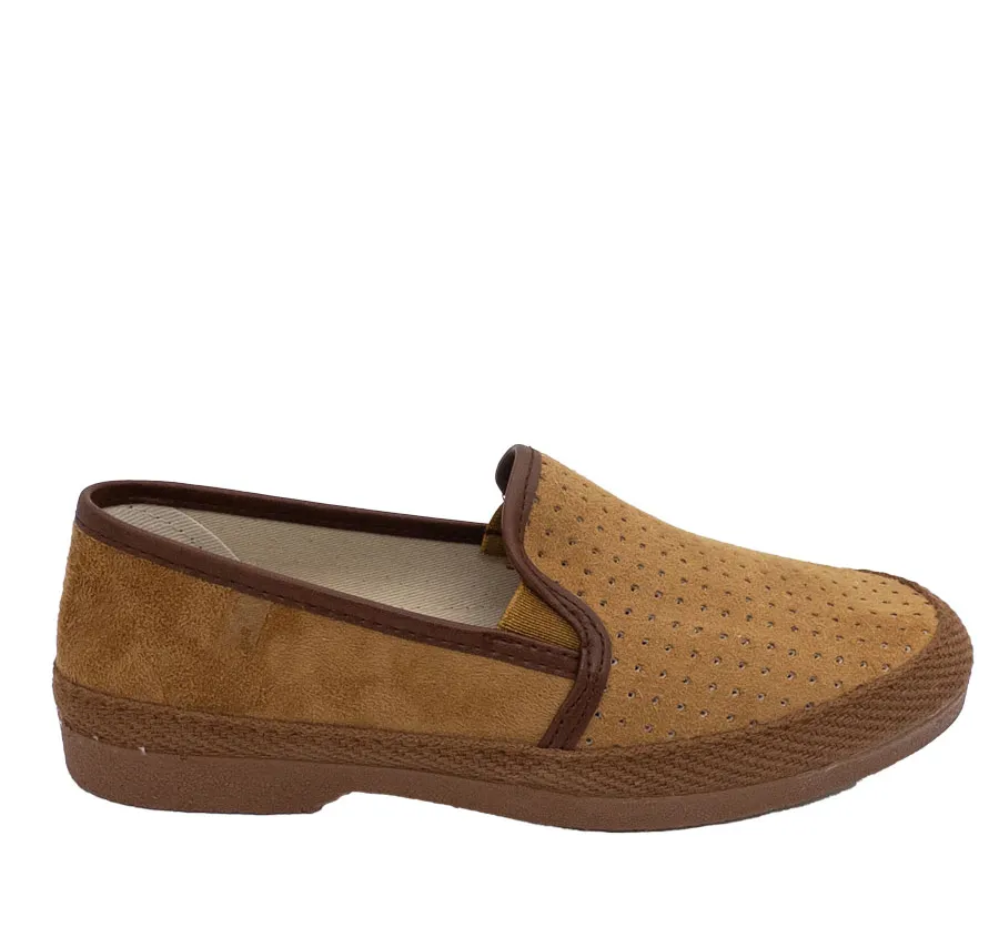ZAPATILLA CANO CONFORT 506 DE CALLE HOMBRE ELÁSTICOS SERRAJE SINTÉTICO TABACO MARRÓN 3494