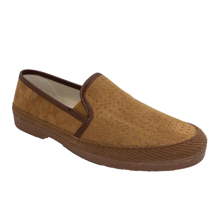 ZAPATILLA CANO CONFORT 506 DE CALLE HOMBRE ELÁSTICOS SERRAJE SINTÉTICO TABACO MARRÓN 3494