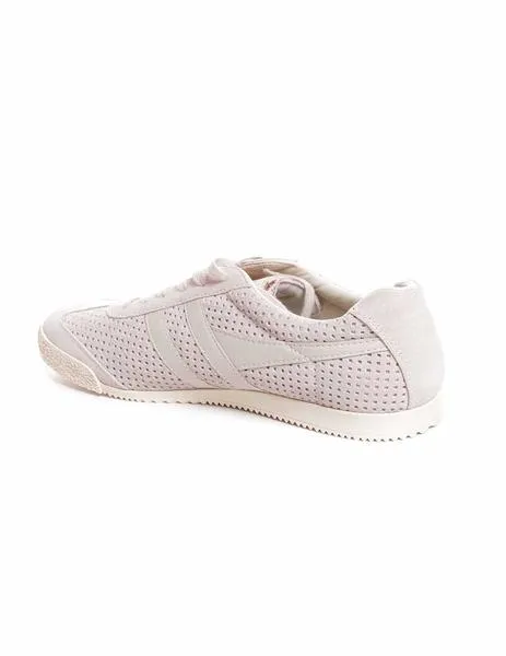 zapatilla gola en ante perforada