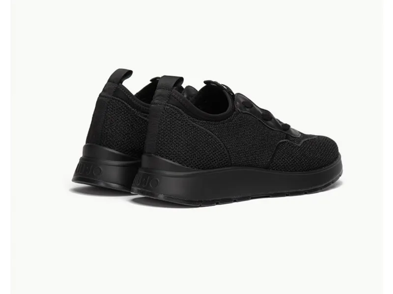 ZAPATILLA SIN CORDONES CON STRASS B69007 LIUJO EN COLOR NEGRO