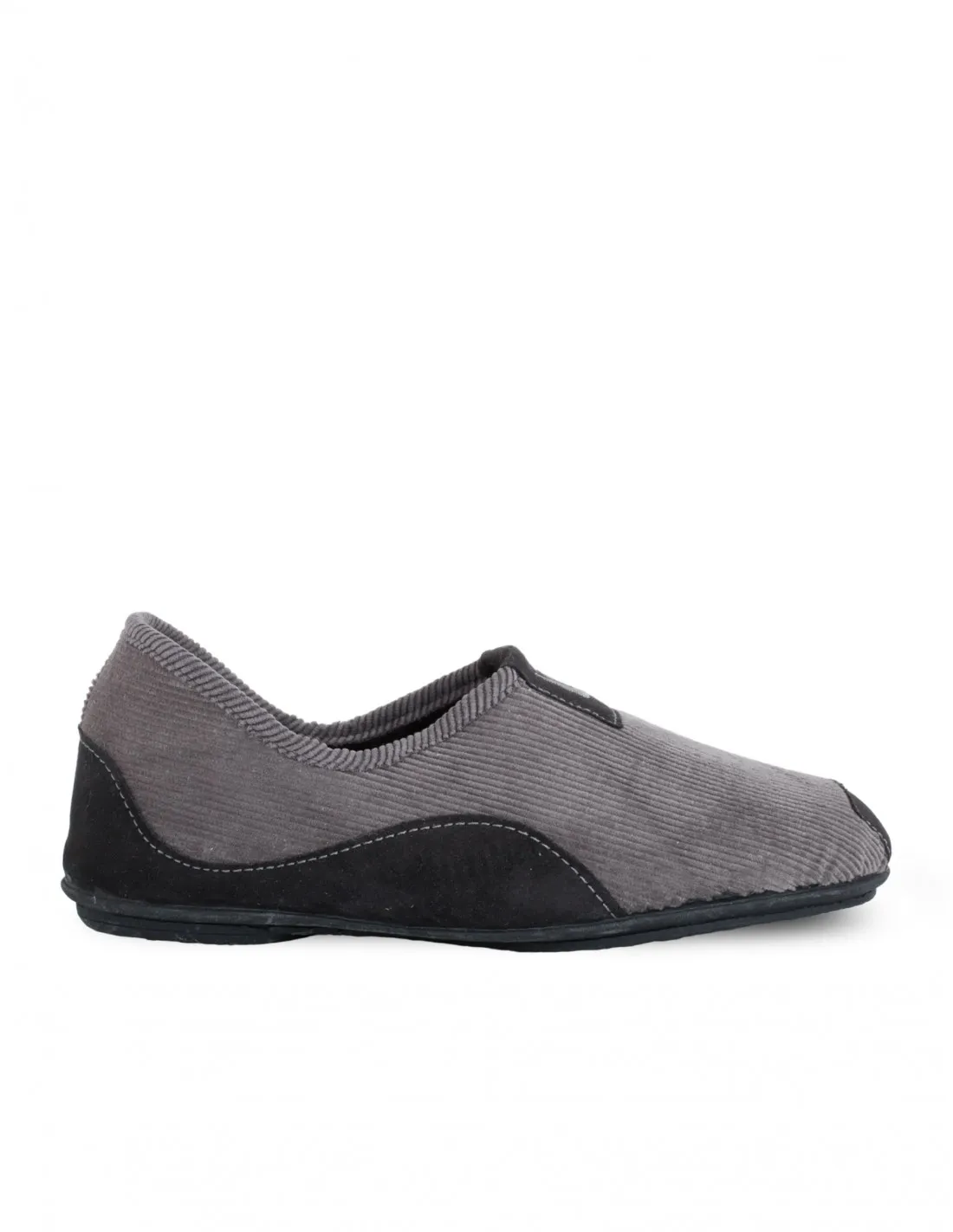 Zapatillas Casa Cerradas Pana Grises VULLADI