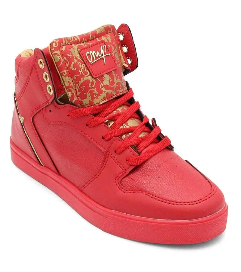 ZAPATILLAS CASUAL ONLINE MAJESTY RED GOLD 2  CMS13  ROJO