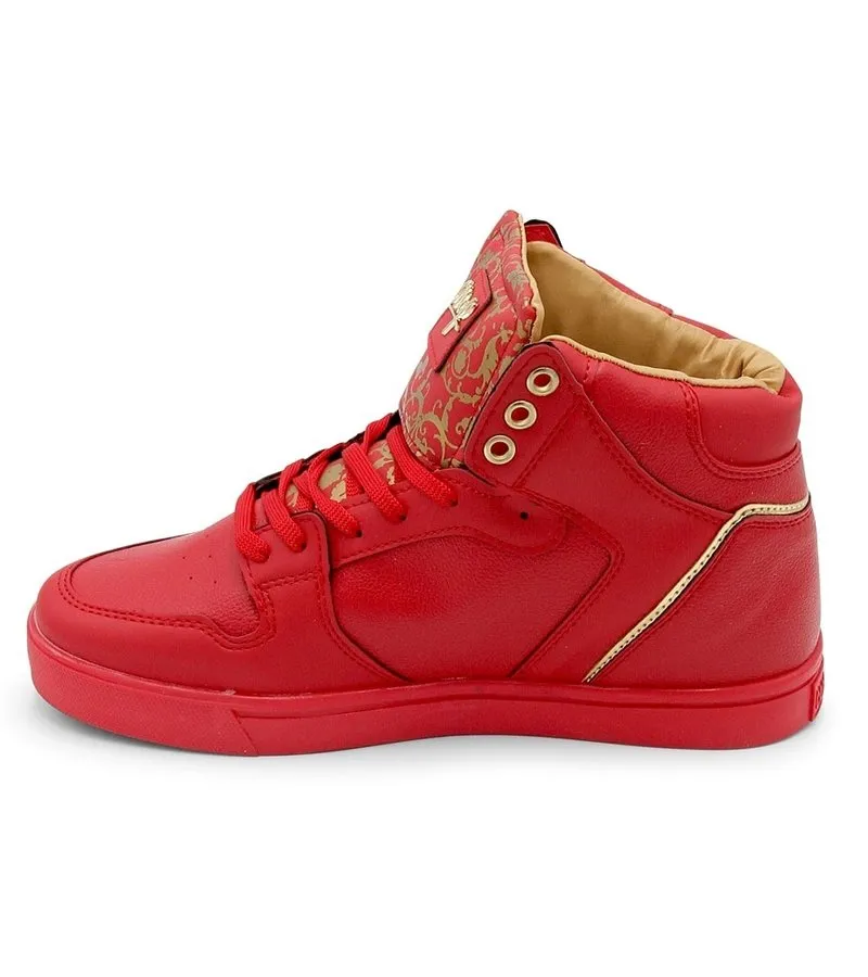 ZAPATILLAS CASUAL ONLINE MAJESTY RED GOLD 2  CMS13  ROJO