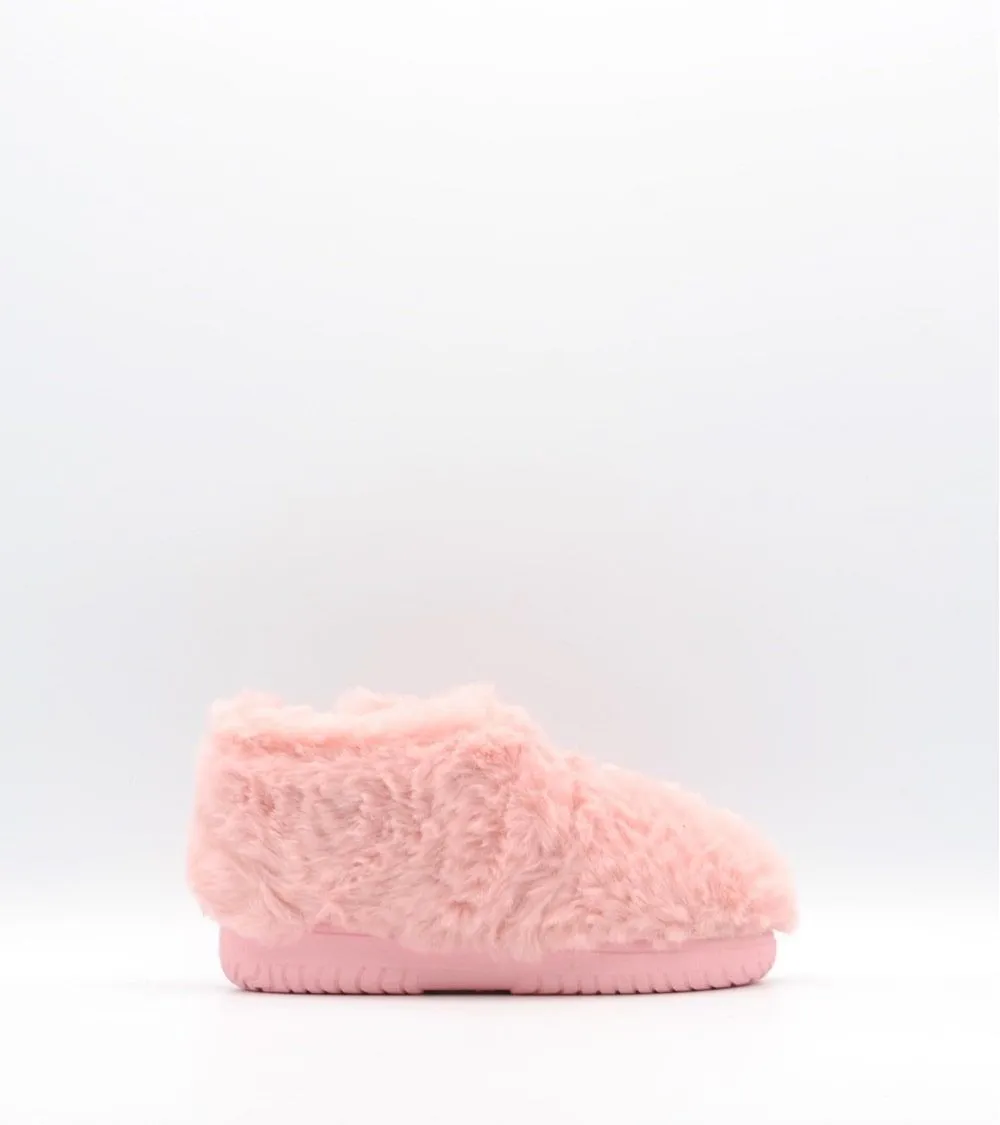 ZAPATILLAS DE CASA VICTORIA VELCRO OJALÁ PELO ROSA