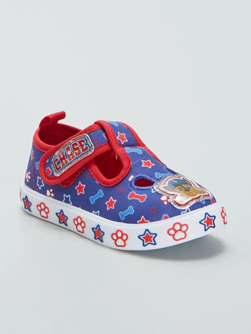 ZAPATILLAS DE TELA 'LA PATRULLA CANINA'  AZUL