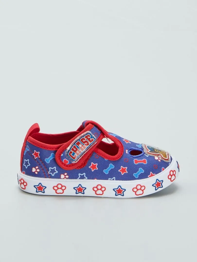 ZAPATILLAS DE TELA 'LA PATRULLA CANINA'  AZUL