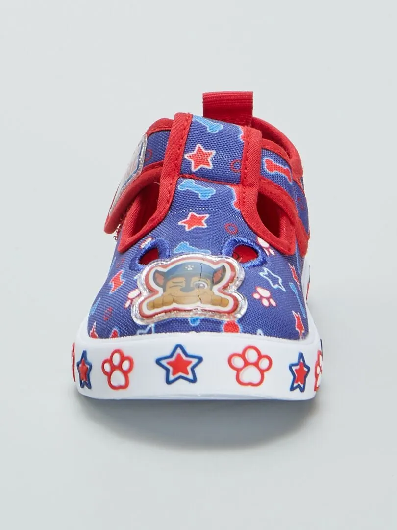ZAPATILLAS DE TELA 'LA PATRULLA CANINA'  AZUL