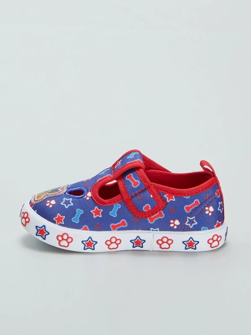 ZAPATILLAS DE TELA 'LA PATRULLA CANINA'  AZUL