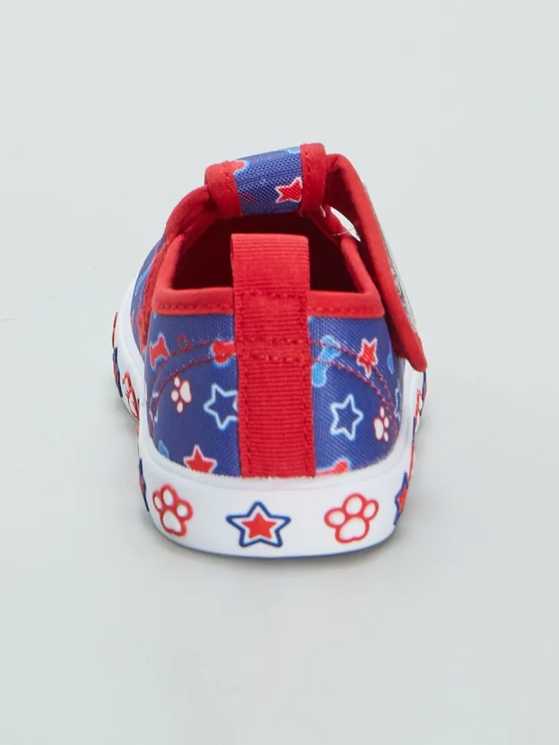 ZAPATILLAS DE TELA 'LA PATRULLA CANINA'  AZUL