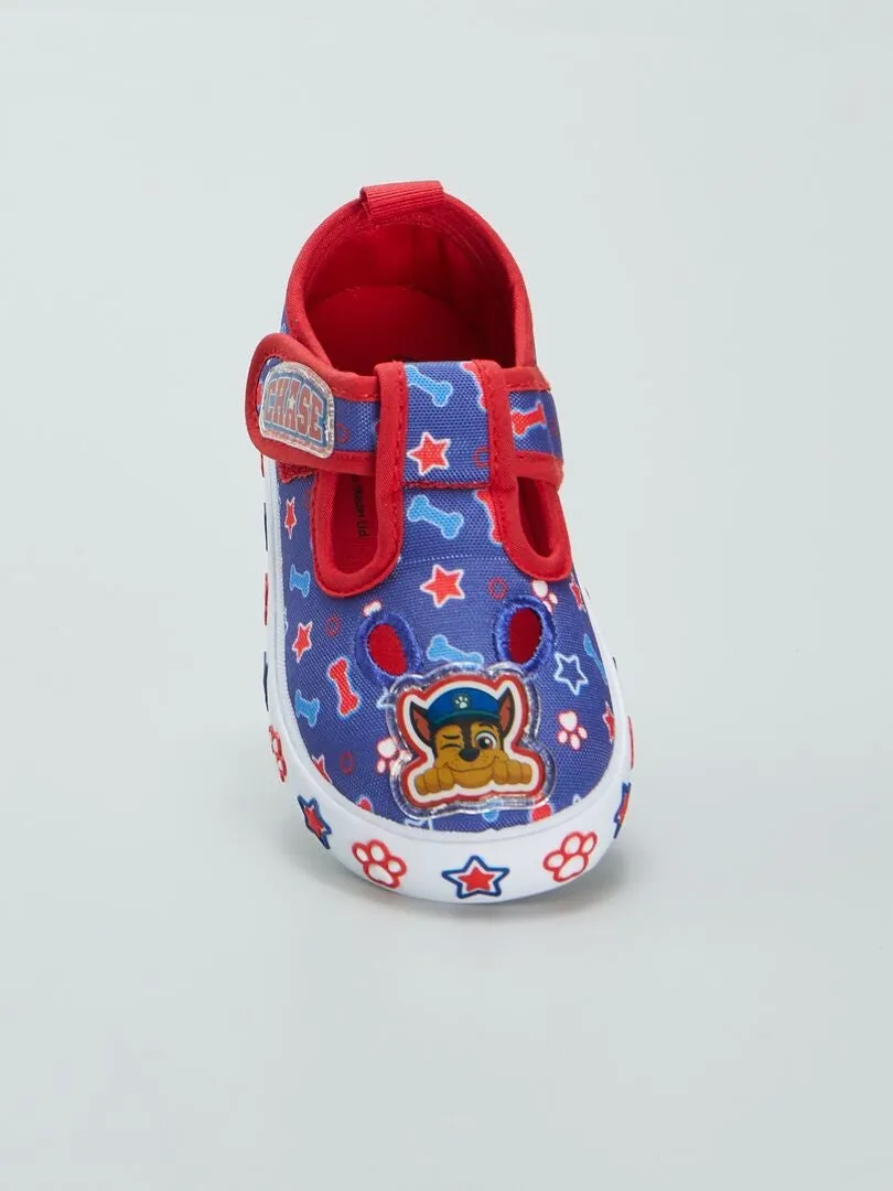 ZAPATILLAS DE TELA 'LA PATRULLA CANINA'  AZUL