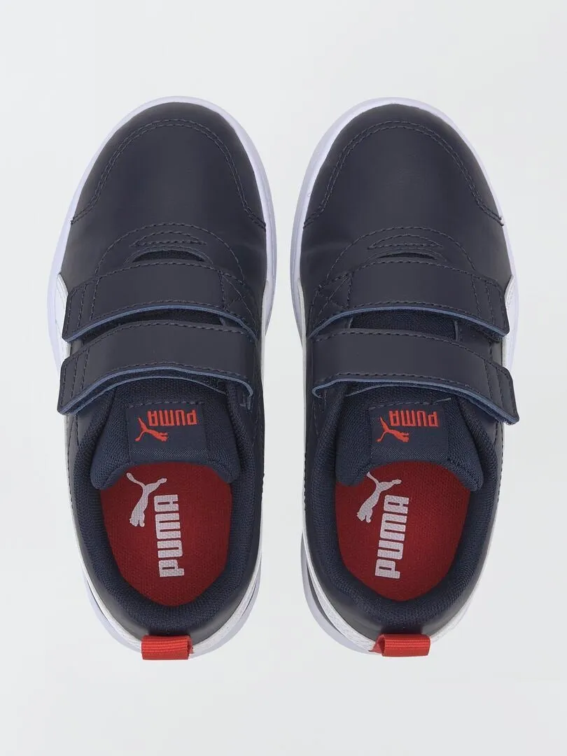 ZAPATILLAS DEPORTIVAS TRICOLORES COURTFLEX 'PUMA'  AZUL