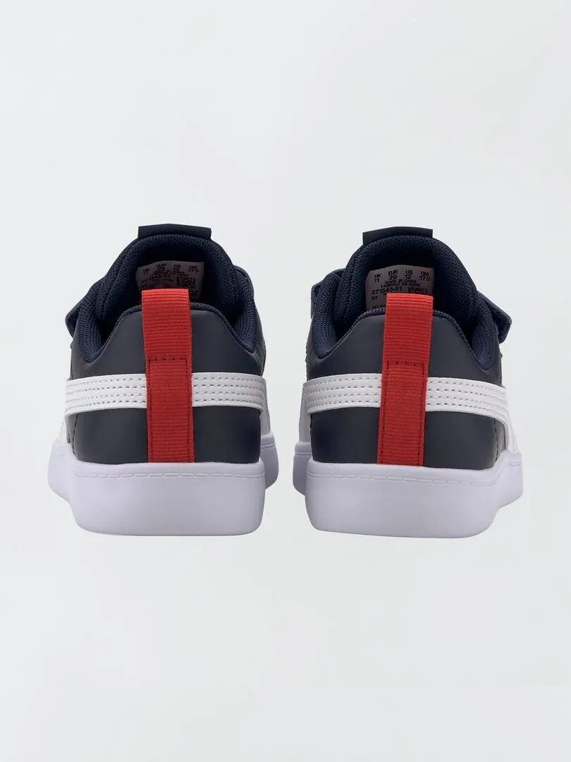 ZAPATILLAS DEPORTIVAS TRICOLORES COURTFLEX 'PUMA'  AZUL