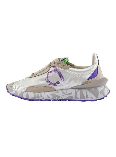 Zapatillas Duuo Sensei Metalizado Blanco Para Mujer