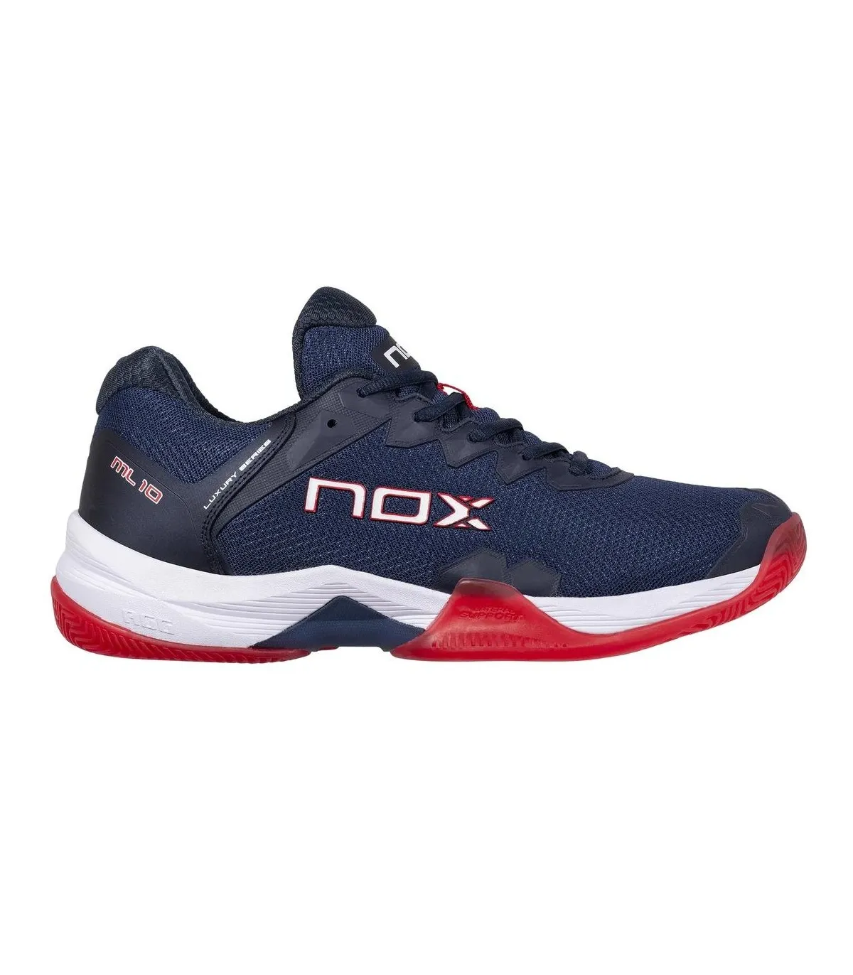 Zapatillas Nox dePadel ML10 Hexa Azul Rojo