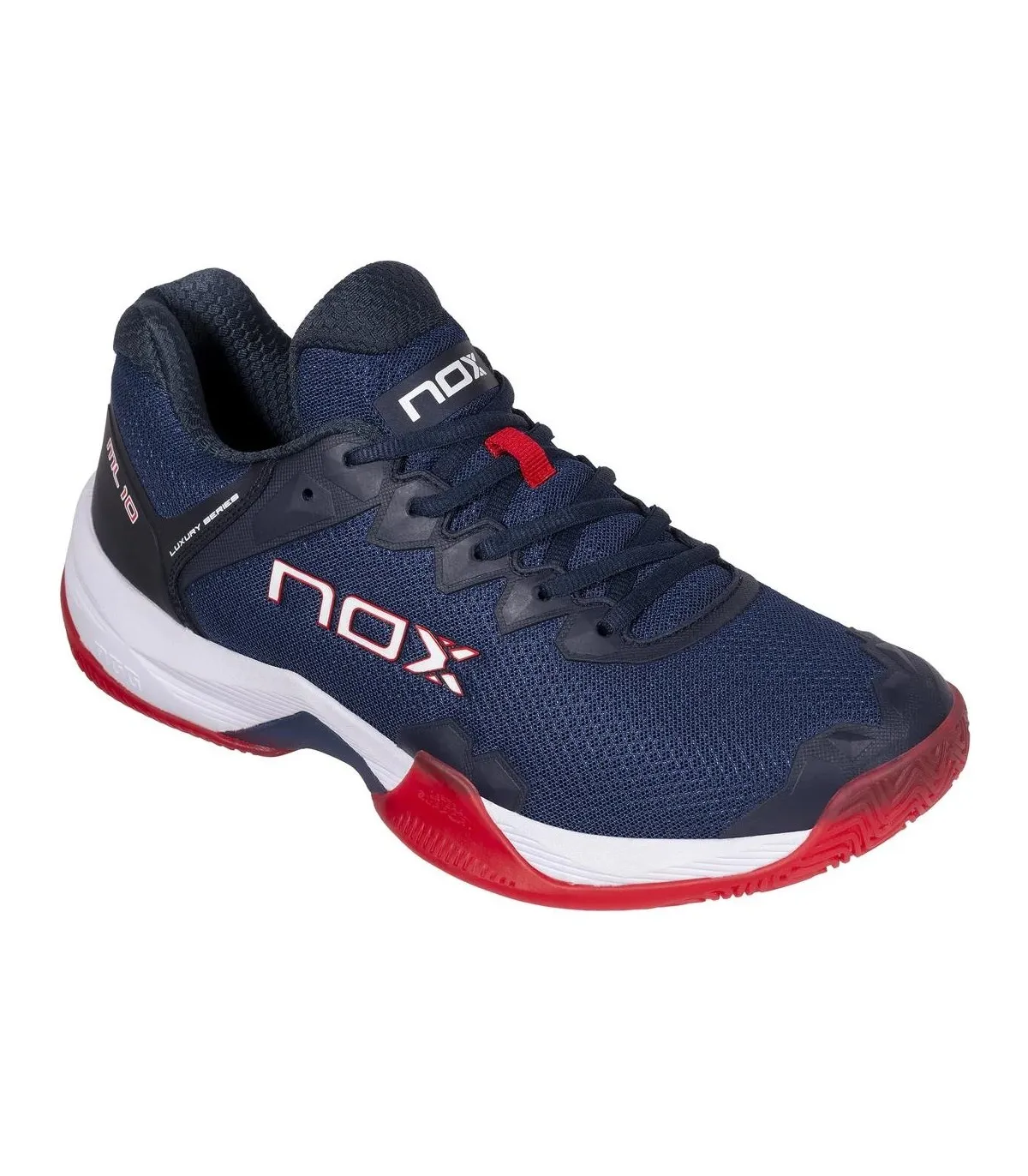Zapatillas Nox dePadel ML10 Hexa Azul Rojo