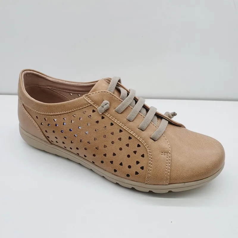 ZAPATO CORDON ELASTICO MICROPERFORADO