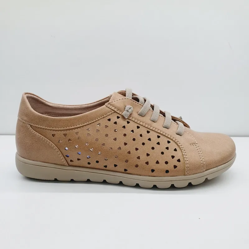 ZAPATO CORDON ELASTICO MICROPERFORADO