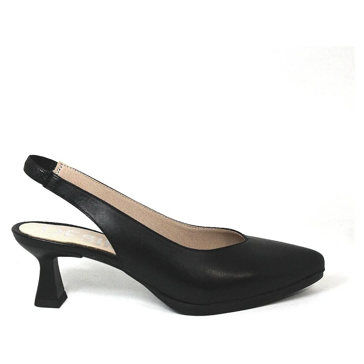 ZAPATO DE TACÓN DESTALONADO  MAIA 1 NEGRO
