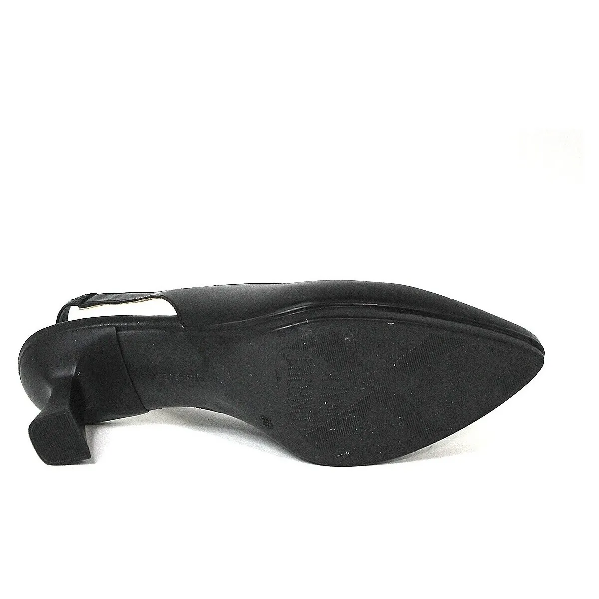 ZAPATO DE TACÓN DESTALONADO  MAIA 1 NEGRO