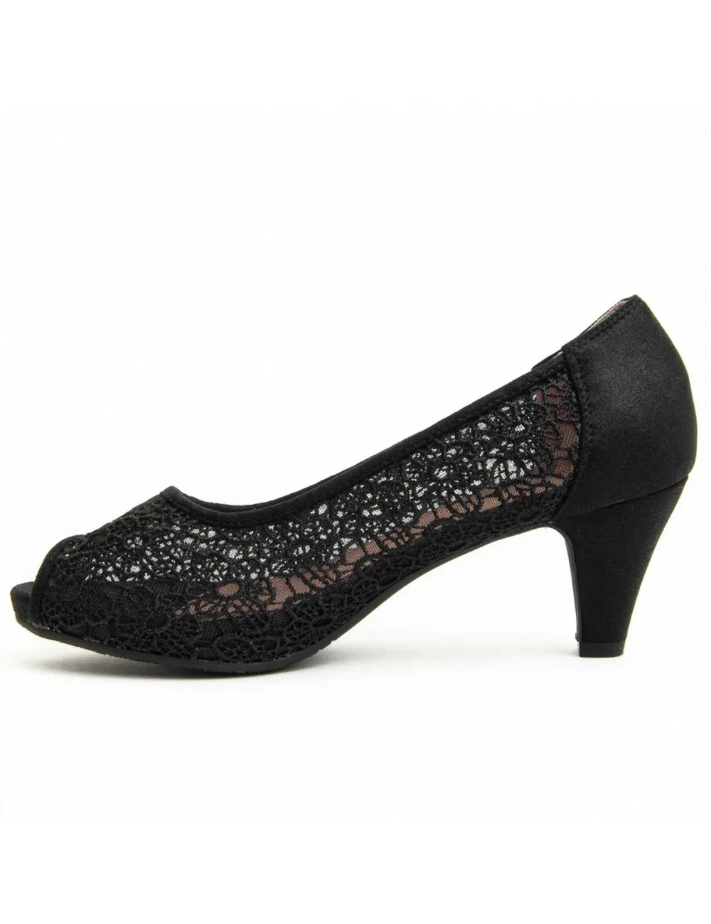 Zapato De Tacón Para Mujer.  Montevita  Unne70  92379 Negro