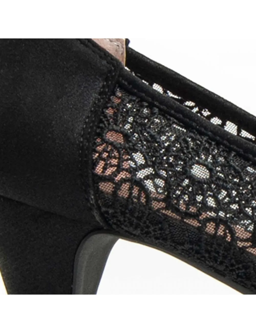 Zapato De Tacón Para Mujer.  Montevita  Unne70  92379 Negro
