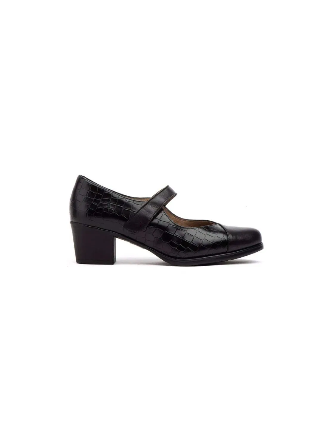 Zapatos tacón cómodos velcro
