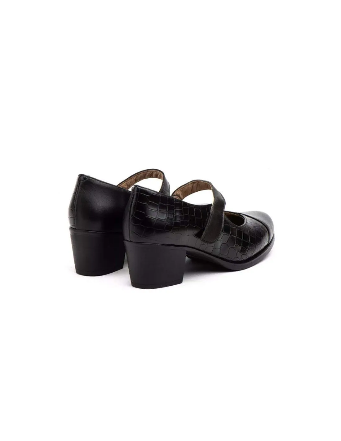 Zapatos tacón cómodos velcro