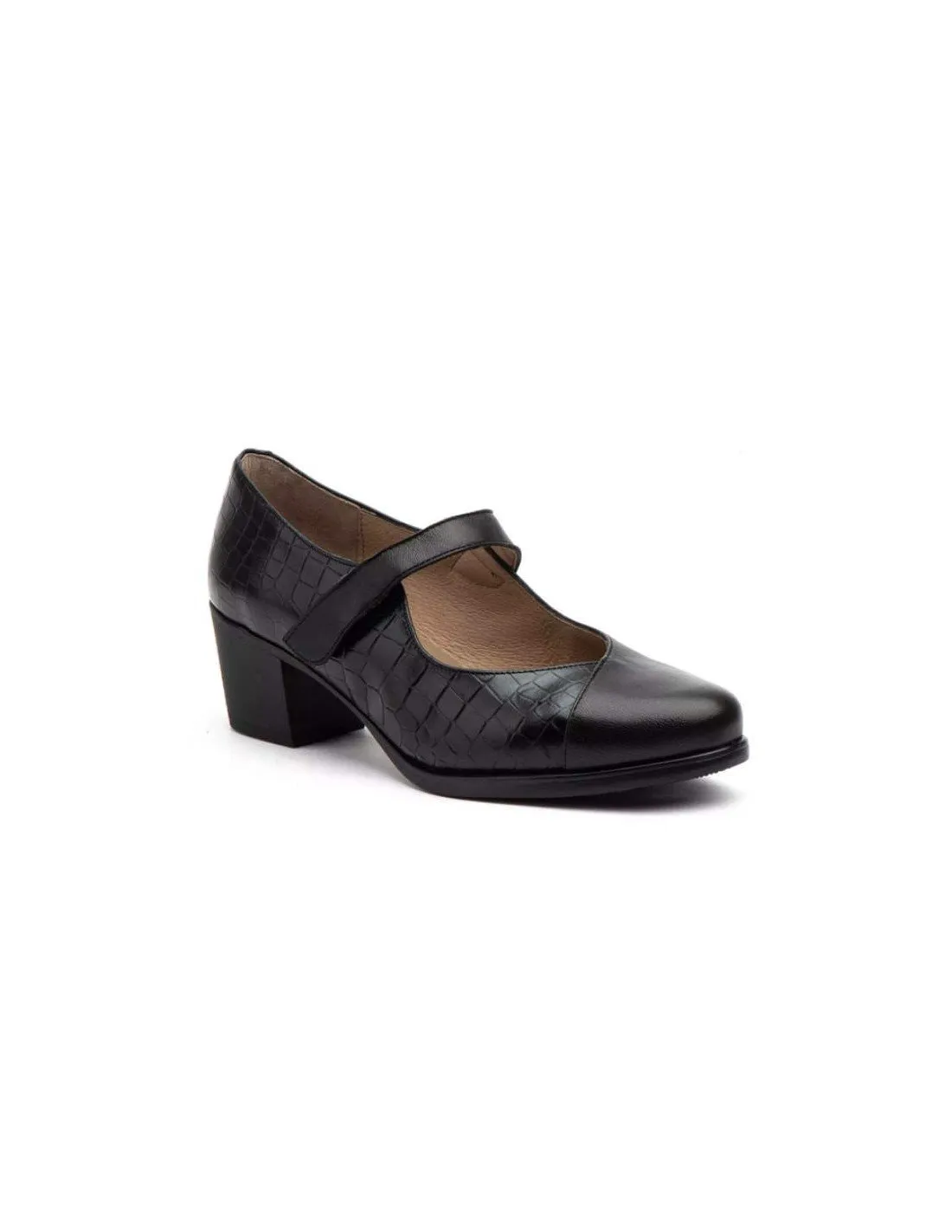 Zapatos tacón cómodos velcro